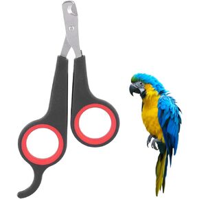 Cat Nail Trimmer, Pet Nail Clippers, Stainless Steel Bird Nail Clippers, Comfortable Cat Nail Cutter, Small Animal Nail Clippers 4.6x2.4In for Bird, Rabbit, Dog, Parrot