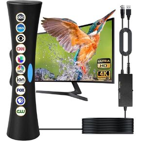 TV Antenna-TV Antenna Indoor,920+ Miles Long Range TV Antenna for Smart TV Indoor,TV Antenna for Local Channels,Digital Antenna for Smart tv Indoor, HD TV Antenna with Coaxial Cable