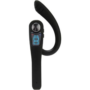 Bluetooth Earpiece, Single Ear Earphone, Hands Headset with LED Display, Voice Control for Driving Business