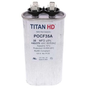 Packard 35Mfd, 440/370V, Oval Run Capacitor Pocf35A