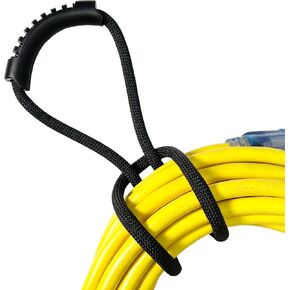 Loop-It Storage Straps by Wrap-It Storage - 24-inch (3-Pack) Black - Extension Cord Organizer, Vacuum Hose Holder, Shop Storage, Air or Water Hose Organizer for your Home, Garage, Boat, RV and More
