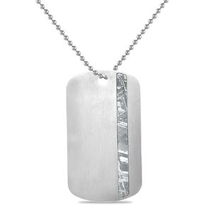 Starborn Gemstone and Meteorite Dog-Tag Style Pendants