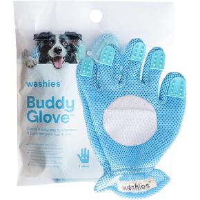 Pet Grooming Buddy Glove - Gentle De-Shedding Tool for Hair Removal, Massage, Bathing with an Adjustable, Breathable Design, Dog Bath Brush Scrubber is Ideal for Long & Short Hair Pets