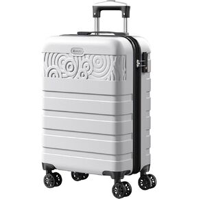 Krute Suitcase with Wheels, 24-Inch Hardside Luggage PC+ABS Checked Luggage with TSA Lock Lightweight AppleGreen