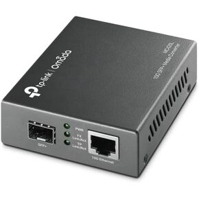 TP-Link Omada 10G Multi-Gigabit SFP Media Converter, 1G/2.5G/5G/10Gbps RJ45 Port, Hot-Swappable SFP+ Slot, IEEE 802.3an/ae/aq, LED Indicators, Plug & Play Fiber Optics Extension
