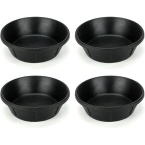 4Pcs Rubber Feed Pan, 8 Quart Horse Feed Bucket Heavy Duty Feed Bucket, 14.56 x 4.53 Inches Dog Bowl Rubber Livestock Water Bowl for Dogs Cat Pig Goat Chicken Farm Small Animal in Kuwait