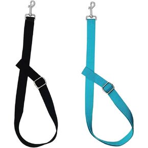 2Pcs Adjustable Nylon Horse Bucket Strap, 28-50 Inch Water Bucket Strap for Horse Bucket Hanging Strap Bucket Hanger Horse Barn Supplies for Hanging Water Bucket Hay Net, Black and Blue