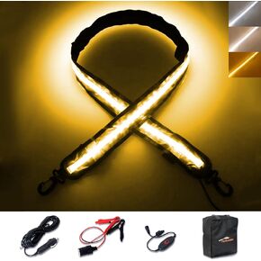 12V Led Light Strip Camping Light Dimmable Work Light Camping Lantern Interior Car Lights Room Light Rv Accessories Waterproof IP67 White/Amber