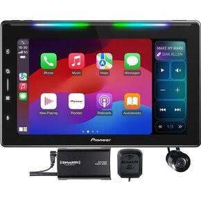 Pioneer DMH-WT6000NEX 10.1" Single DIN Digital Multimedia Receiver Bundled with + (1) Satellite Radio Tuner and a Bullet Style Backup Camera Package