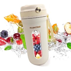 350ml Portable Juicer Cup – USB Rechargeable Mini Blender, Type-C, Travel-Friendly Personal Smoothie Maker, White Plastic in Saudi Arabia