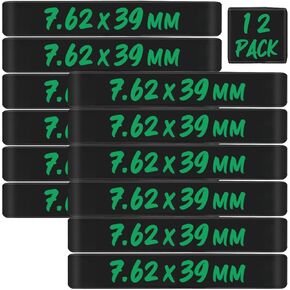 12 Pack Magsaddle 7.62x39mm Magazine Marking Bands 7.62x39 Caliber Identification Holster Accessories