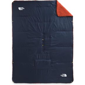 THE NORTH FACE Wawona Fuzzy Blanket, Summit Navy/Rusted Bronze-NPF, One Size