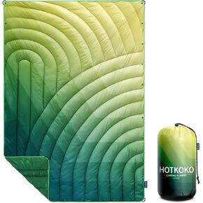 Camping Blanket,Puffy Printed Camp Blankets Lightweight Packable for Outdoor Camping,Traveling, Stadium, Hiking, Picnics