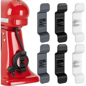 6Pcs Appliance Cord Holder Stick on,Cord Wrapper for Appliances,Cord Organizer for Kitchen Appliances,Stickable Cord Wrapper for Mixer Toaster Blender Coffee Maker Pressure Cooker Air Fryer in Saudi Arabia