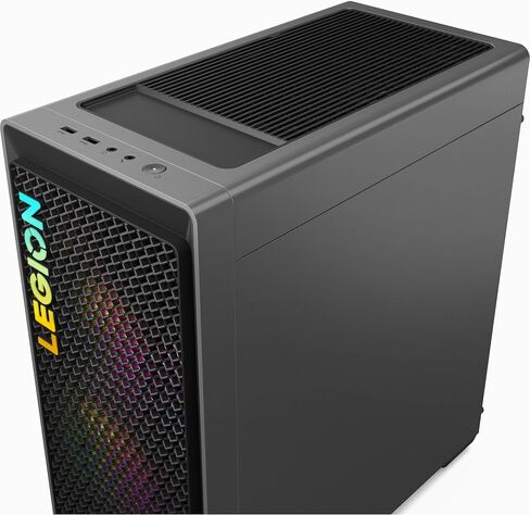 الكمبيوتر المكتبي للألعاب Lenovo Legion Tower 5 Gen 8 (AMD Ryzen 5 7600، Radeon RX 7600 8GB GDDR6، 64GB DDR5، 1TB PCIe SSD، تبريد الهواء، 500W PSU، WiFi 6E، بلوتوث 5.2، RJ-45، 3 منافذ عرض، Win 11 بيت) in Saudi Arabia