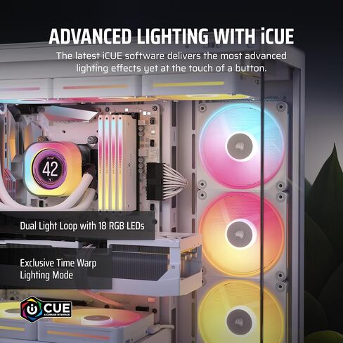 CORSAIR iCUE Link LX120-R RGB 120mm PWM Reverse Fans – Triple Fan Kit – Low-Noise, Magnetic Dome Bearing, Dual Light Loops, CORSAIR QuikTurn Screws, Zero RPM Mode – Black in Saudi Arabia