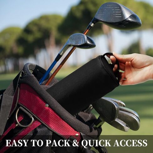 حافظة بيرة لحقيبة الجولف - 7 علب أنابيب جولف للمشروبات، مبرد أكمام معزول، حافظة بيرة لحقيبة الجولف، حافظة جولف بيرة، أفضل مبرد صغير، تحافظ على المشروبات باردة، تناسب معظم أنماط وأنواع حقائب الجولف، أسود in Kuwait