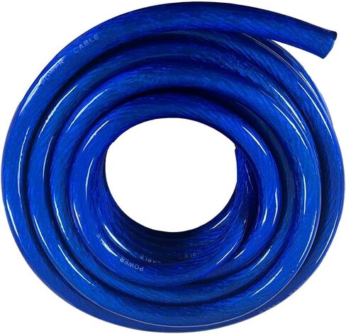 IMC Audio 8 Gauge CCA Power Ground Wire Cable (25ft Blue) Battery Cable Wire, Automotive, Car Audio Speaker Home Stereo System, RV Trailer, Amp Wiring 8 Guage Ground Wire in Saudi Arabia