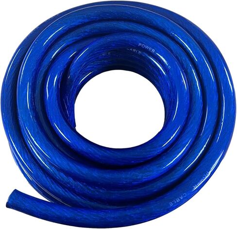 IMC Audio 8 Gauge CCA Power Ground Wire Cable (25ft Blue) Battery Cable Wire, Automotive, Car Audio Speaker Home Stereo System, RV Trailer, Amp Wiring 8 Guage Ground Wire in Saudi Arabia