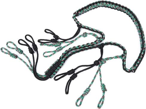 Outdoor Hunting Duck Lanyard Hunting Collar Outdoor Hunting Accessories Whistle Strap (Black + Camouflage Green) in Saudi Arabia