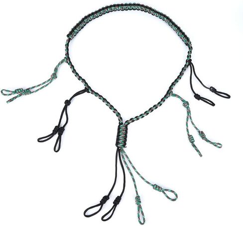 Outdoor Hunting Duck Lanyard Hunting Collar Outdoor Hunting Accessories Whistle Strap (Black + Camouflage Green) in Saudi Arabia
