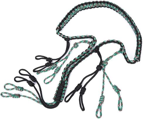 Outdoor Hunting Duck Lanyard Hunting Collar Outdoor Hunting Accessories Whistle Strap (Black + Camouflage Green) in Saudi Arabia