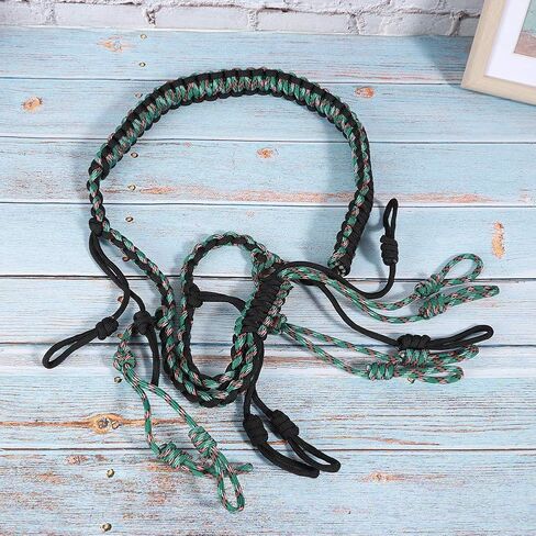 Outdoor Hunting Duck Lanyard Hunting Collar Outdoor Hunting Accessories Whistle Strap (Black + Camouflage Green) in Saudi Arabia