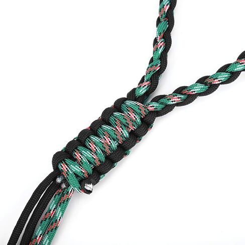 Outdoor Hunting Duck Lanyard Hunting Collar Outdoor Hunting Accessories Whistle Strap (Black + Camouflage Green) in Saudi Arabia