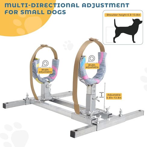 Dog Breeding Stand（Multi-Specification）Stainless Steel Dog Breeding Stand，Shoulder height 5.9in-13.8in，Dog Breeding Stand for Miniature Dog，Breeding Stand for Miniature Dog Breeding Stand in Kuwait