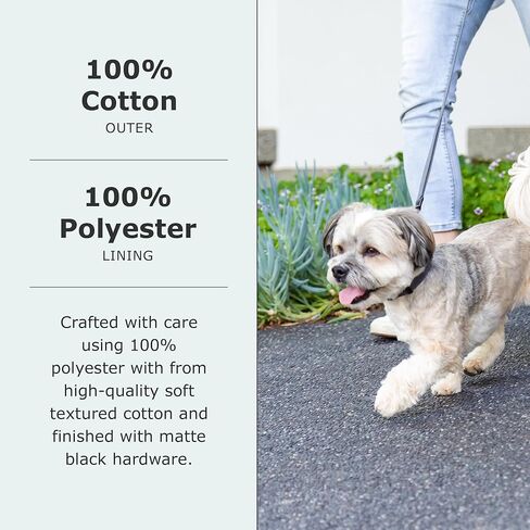 FuzzYard Life Dog Lead | Size L | Stylish Premium Cotton Design in Myrtle Green Perfect for Everyday Walking and Training in Saudi Arabia