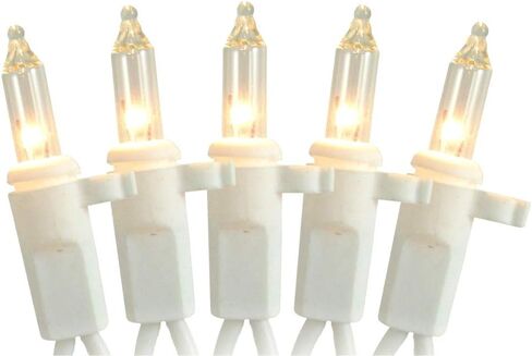 مصابيح الرنة ذات الأسلاك البيضاء البديلة من LB International، 70 مشبكًا شفافًا - 1/8 بوصة in Kuwait