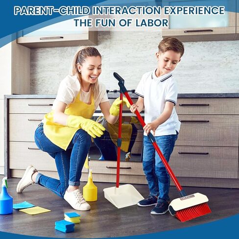 مكنسة كهربائية للأطفال تعمل حقًا - لعبة مكنسة كهربائية 3 في 1 واقعية للأطفال الصغار لعبة تنظيف منزلية بالمكنسة الكهربائية، حفظ التدبير المنزلي للأطفال من سن 3 4 5 6 سنوات هدية لعيد ميلاد الصبي والفتاة in Kuwait