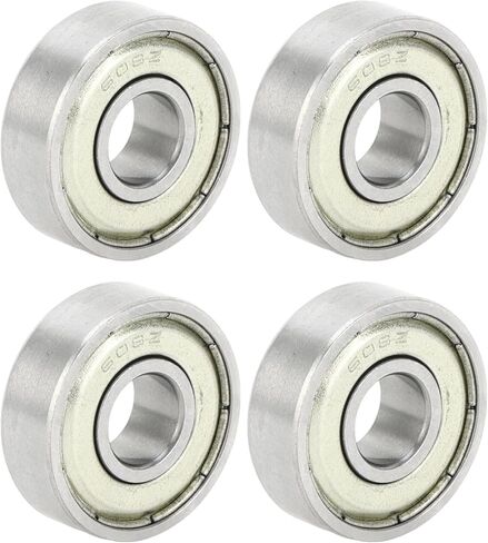 ACROPIX 608ZZ Deep Groove Ball Bearings Lubricated Bearings Double Metal Seal 8x22x7mm Silver Tone in Saudi Arabia