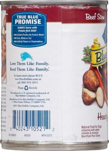 Blue Buffalo Blue's Stew Wet Dog Food, Hearty Beef Stew, 12.5 Oz Can in Saudi Arabia