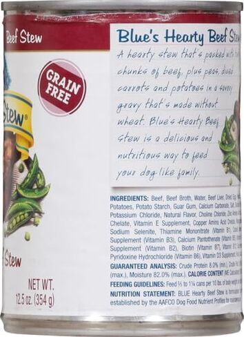 Blue Buffalo Blue's Stew Wet Dog Food, Hearty Beef Stew, 12.5 Oz Can in Saudi Arabia