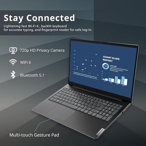 Lenovo Newest V15 AI-Powered Business Laptop • Copilot Ready • 32GB RAM • 1TB PCIe SSD • 15.6 FHD Display w/Low-Blue Light • Intel Processor • HDMI • Long Battery Life • Ethernet Port • Win 11 Pro in Saudi Arabia