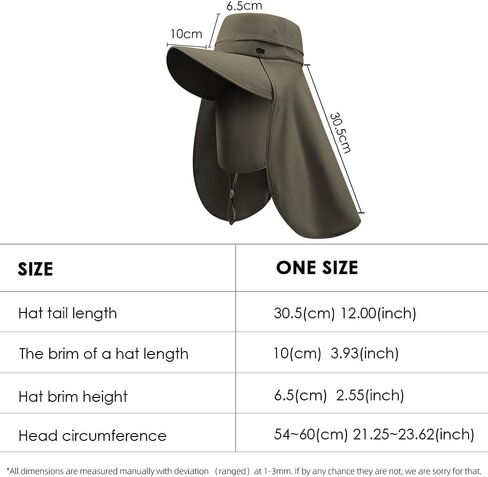 Sun Hat for Men Women Multifunctional Full Protection Summer Fishing Hiking in Saudi Arabia