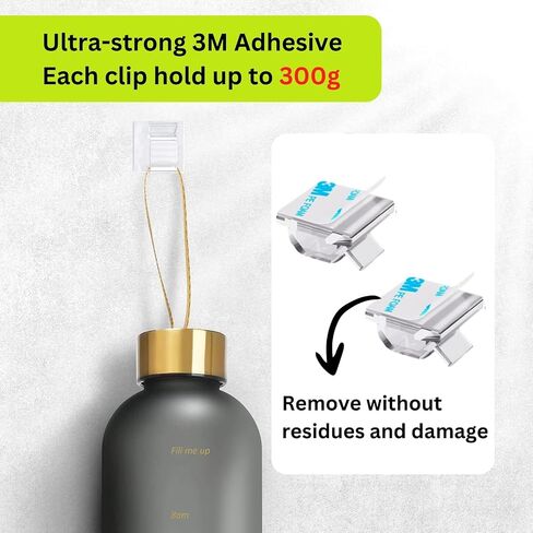[100Pcs] Adhesive Cable Clips (Large, White&Black) Under Desk Cable Management Clips - Strong Cord Organizer Clips Wall Wire Holder - Light Clips Hooks for LED, Car Dash Cam, USB Cable in Saudi Arabia