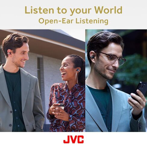 JVC Nearphones HANP1TB Open Ear True Wireless Headphones, Black in Kuwait