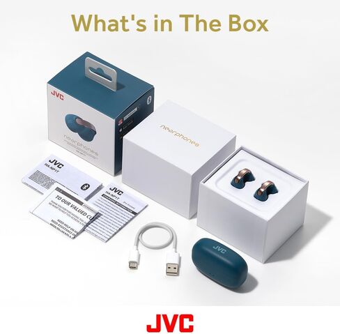 JVC Nearphones HANP1TB Open Ear True Wireless Headphones, Black in Kuwait