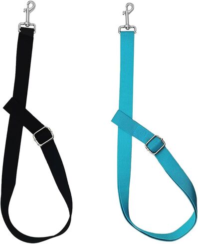 2Pcs Adjustable Nylon Horse Bucket Strap, 28-50 Inch Water Bucket Strap for Horse Bucket Hanging Strap Bucket Hanger Horse Barn Supplies for Hanging Water Bucket Hay Net, Black and Blue in Kuwait