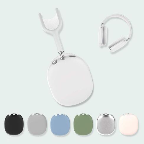 FitTurn Earpads Cover Case Compatible with AirPod Max Wireless Headphone, Silicone Anti-Scratch Protective Case for AirPod Max, Earcup Protectors Enrich Color & Prevent Earphones from Bumping (Black) in Saudi Arabia