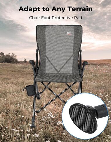 KEMIMOTO Portable Hunting Blind Chair with Armrests, Lightweight Folding Chair 4 Legs Adjustable Height 300lbs Capacity Comfortable Breathable Stable Ground Hunting Seats for Shooting in Saudi Arabia