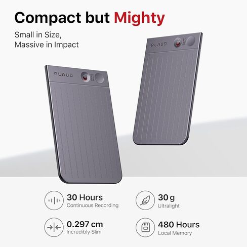 ملاحظة مسجل صوت AI، التحكم في التطبيق، النسخ والتلخيص مدعوم من ChatGPT، يدعم 57 لغة، 64 جيجابايت، مسجل صوت للمكالمات والاجتماعات والمقابلات، أسود in Kuwait