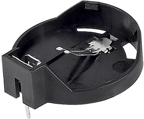 100pcs CR2032 Battery Holder, Coin Cell Button Socket Holder Case, CR2032 Coin Cell Button Battery Holder with 3 Pin Solder Mounting Lead (A) in Kuwait