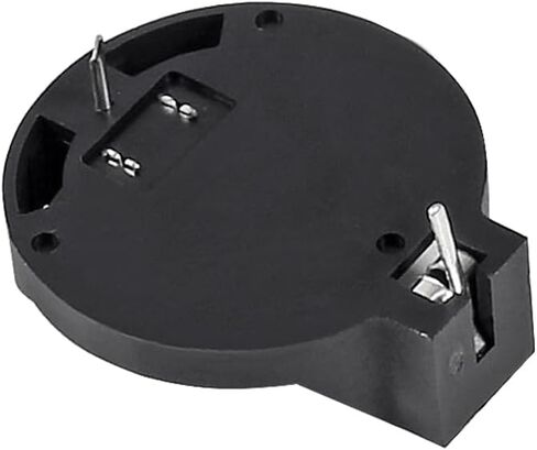 100pcs CR2032 Battery Holder, Coin Cell Button Socket Holder Case, CR2032 Coin Cell Button Battery Holder with 3 Pin Solder Mounting Lead (A) in Kuwait