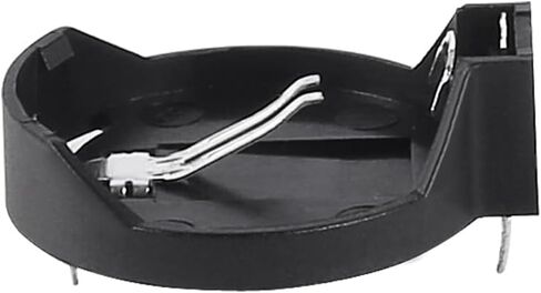 100pcs CR2032 Battery Holder, Coin Cell Button Socket Holder Case, CR2032 Coin Cell Button Battery Holder with 3 Pin Solder Mounting Lead (A) in Kuwait