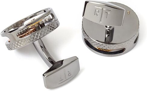 Mechanical Gear Carbon Cufflinks in Saudi Arabia