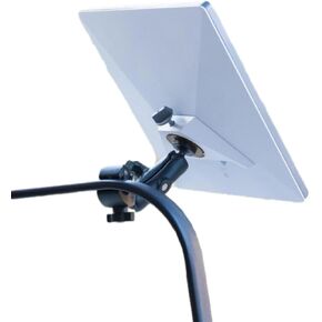 Starlink Mini Adjustable Clamp Mount for RV Ladders and Guardrails - Universal Angle Adjustment - Starlink Mini Accessory with Original Pipe Adapter Compatible - Compact and Convenient