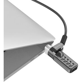 Universal Laptop Security Lock | Anti-Theft for All Laptops, Tablets, Notebooks | 4 Digit Combi Lock | 1.7m Steel Security Cable | Suitable for Business, Office and Home